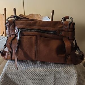 Fossill 54 Brown Leather Bag